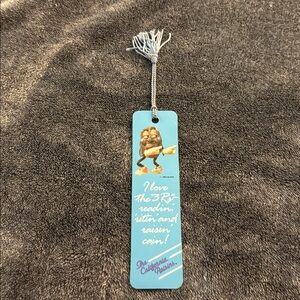 Vintage California raisins bookmark with tassel